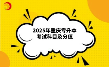 2025年重庆专升本考试科目及分值